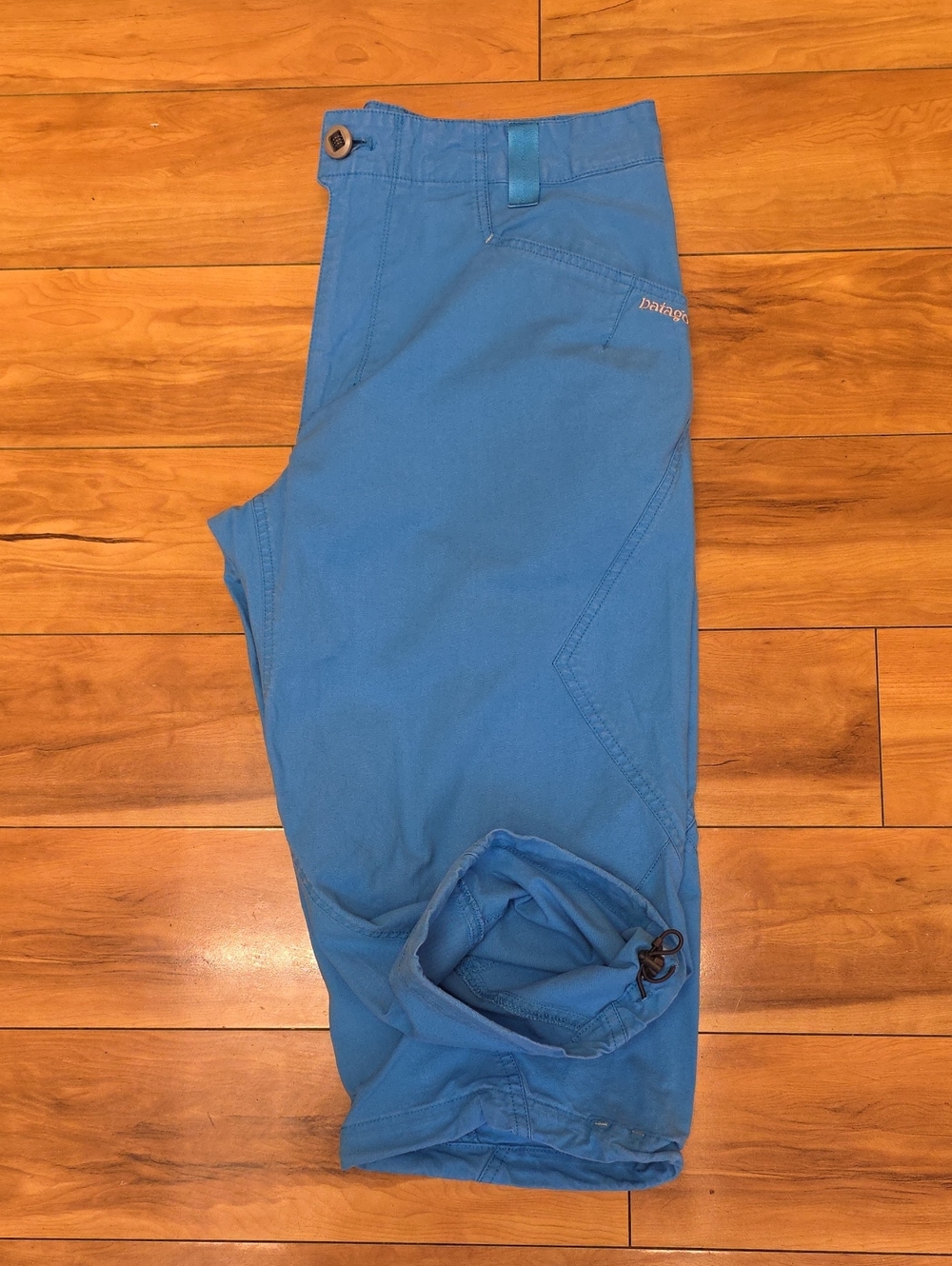 Patagonia Venga Rock Knickers Climbing Hiking Outdoor Cropped Pants Blue Sz 32